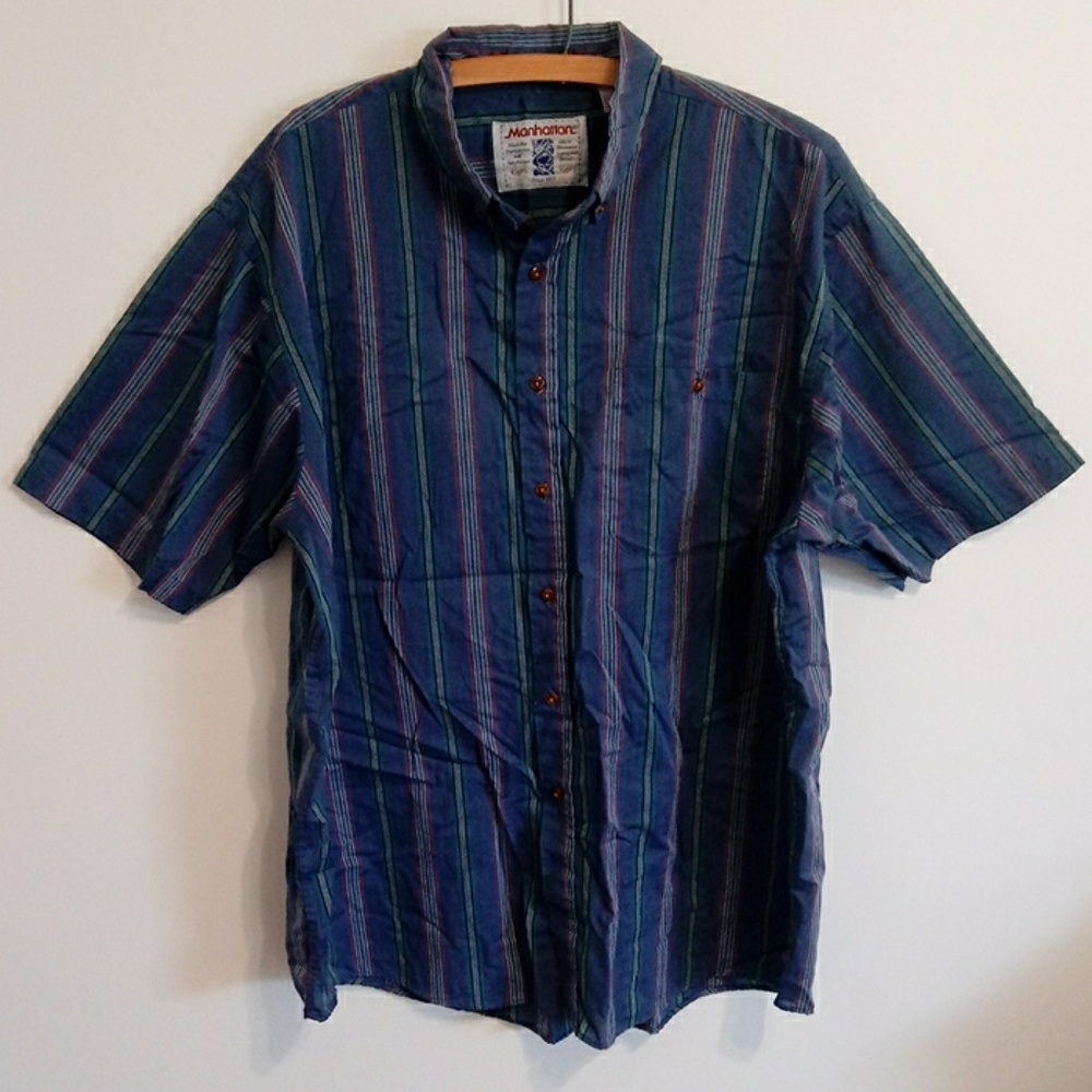 Vintage Manhattan short sleeve button-down